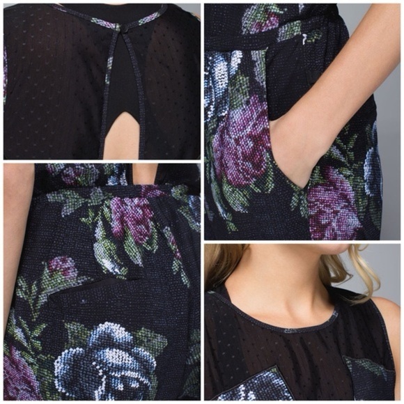 Rare Lululemon Party Onesie Garden Party Smooth Silver Multi Jumpsuit Sz 4 - Picture 3 of 14